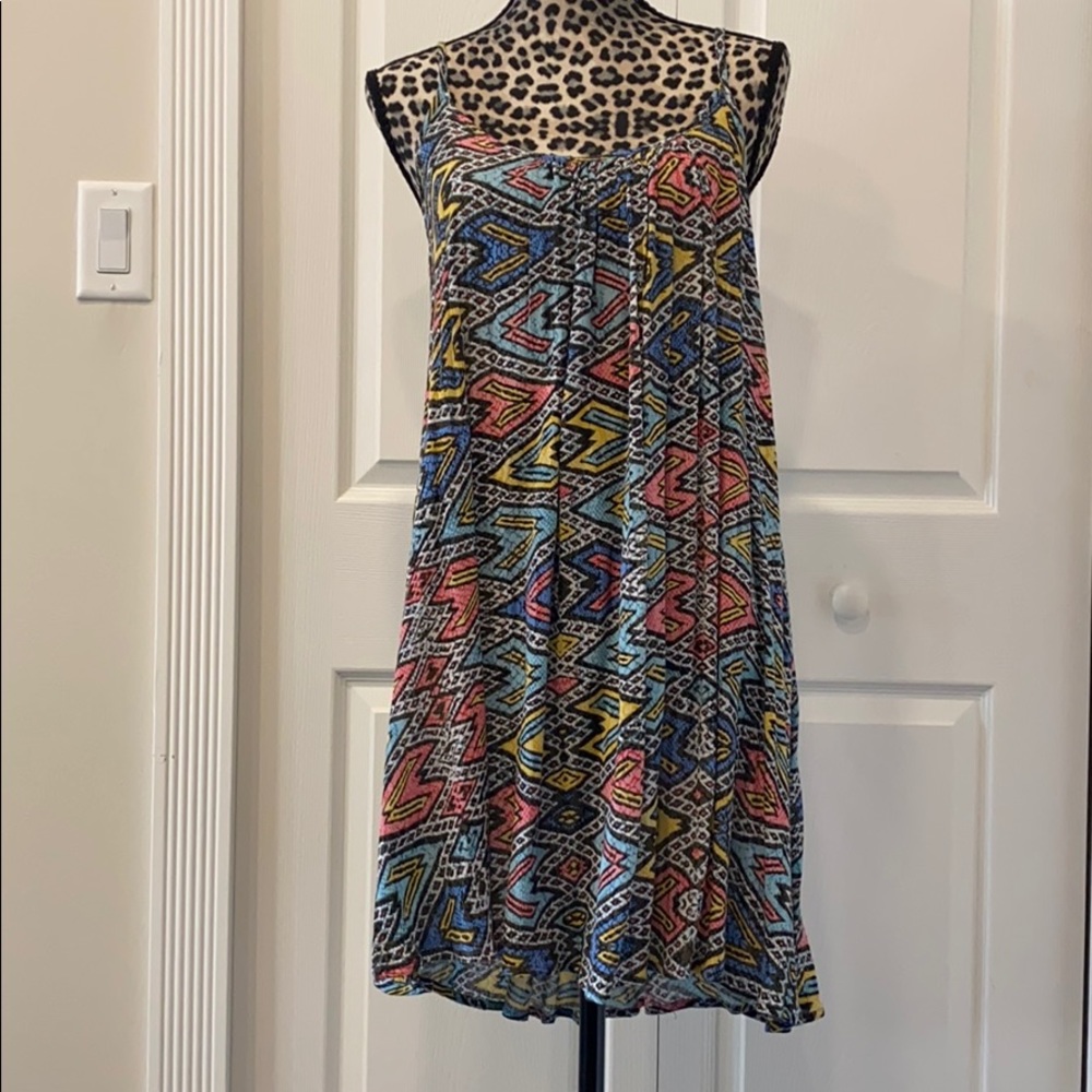 Roxy Aztec High low Bikini Coverup Dress Small NWT